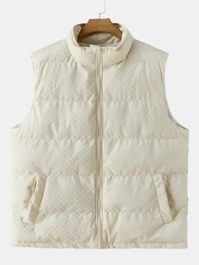 Leoza - Beige Pufferjacke Bodywarmer