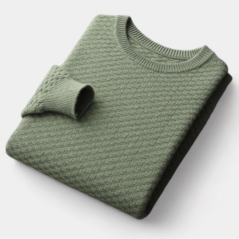 Leoza - Karierter Pullover aus Wolle