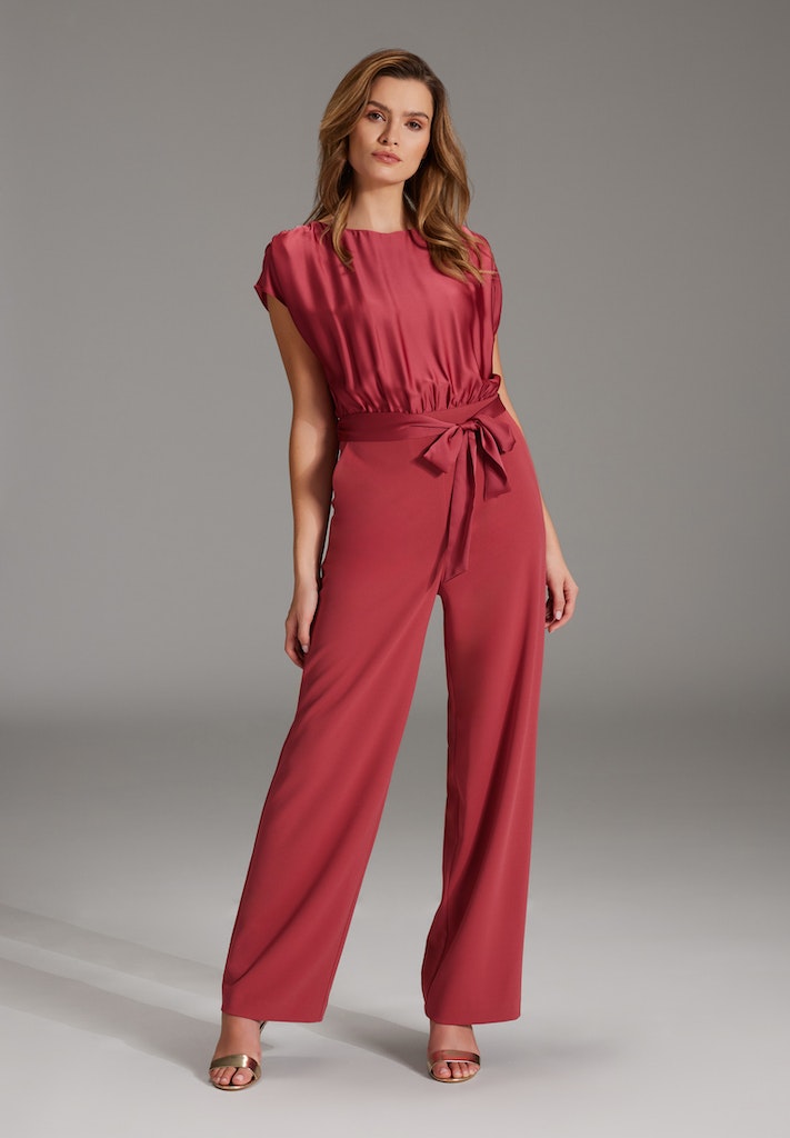 Leoza - Ziegelroter Jumpsuit - Eleganter Jumpsuit