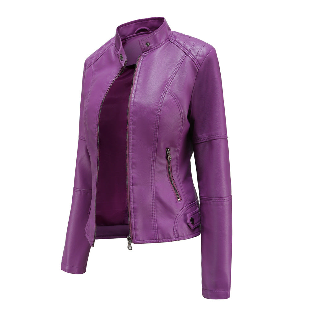 Leoza - Damen Biker Lederjacke